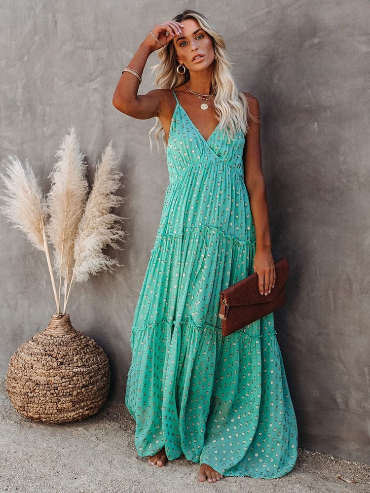 Florentina | Maxi-robe verte