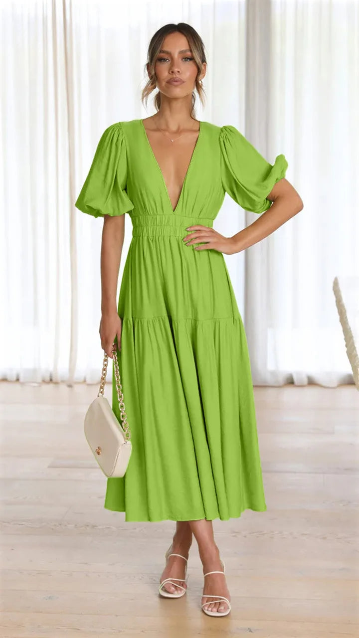 Femme Fleurie Maxi Robe d’été – Lawanda