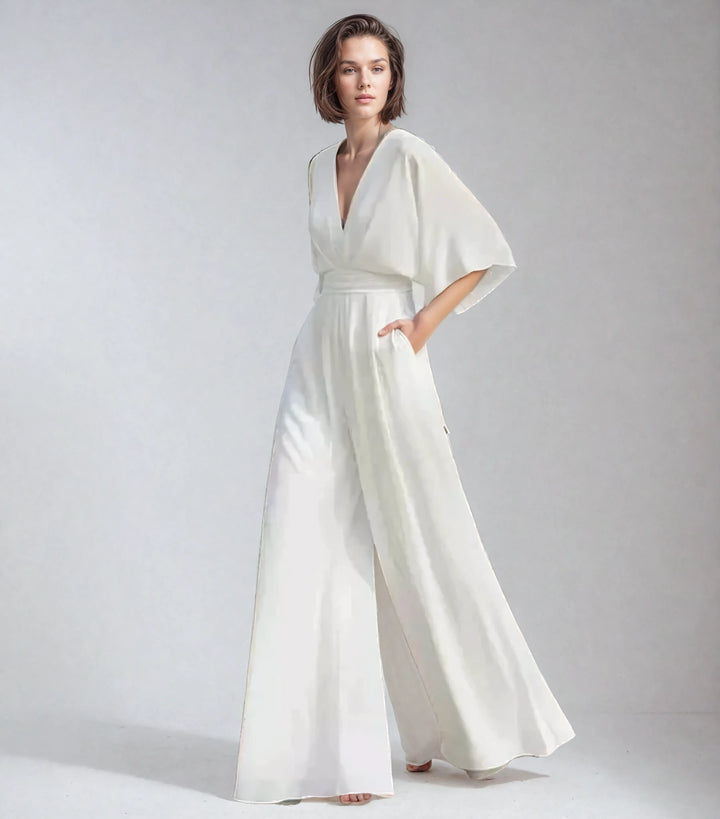 Combinaison fluide à manches papillon pour Femme – Melanie