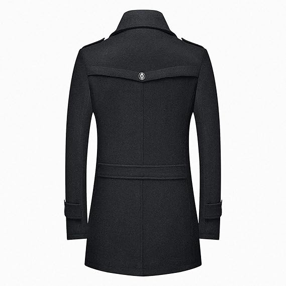 Mora | Manteau long homme noir