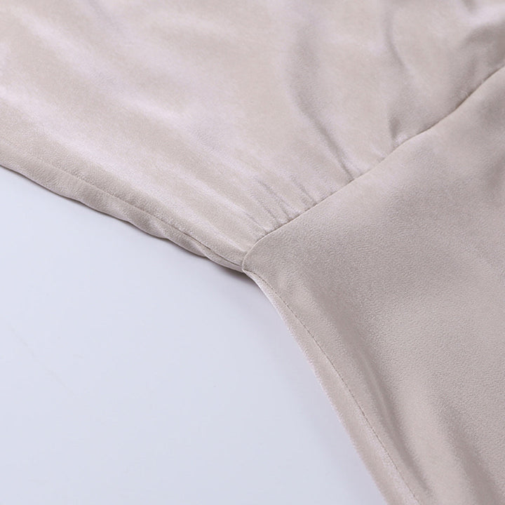 Robe de soirée maxi à décolleté croisé pour Femme – Andromeda