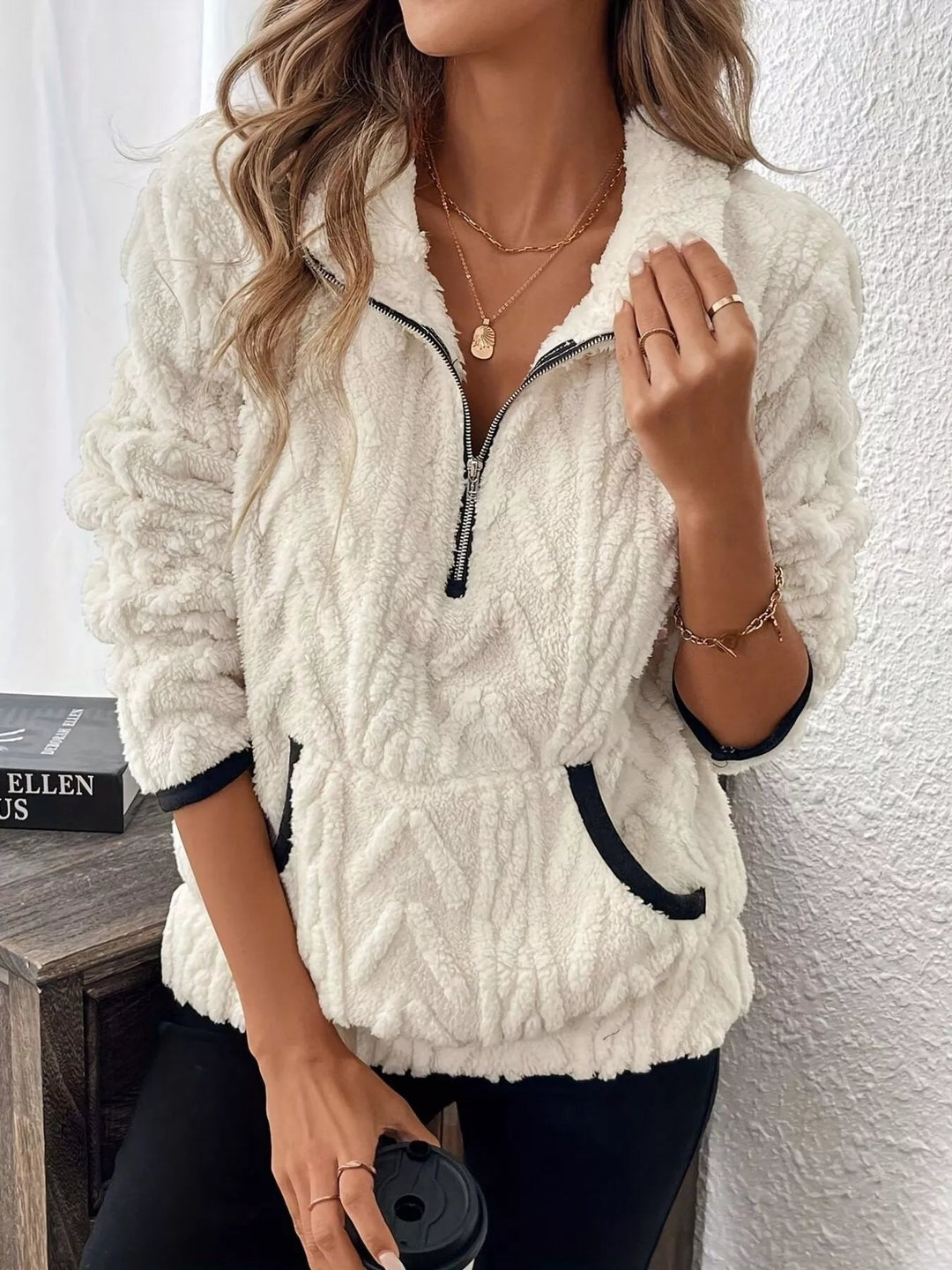 Savana - Pull élégant et chaud à demi-zip