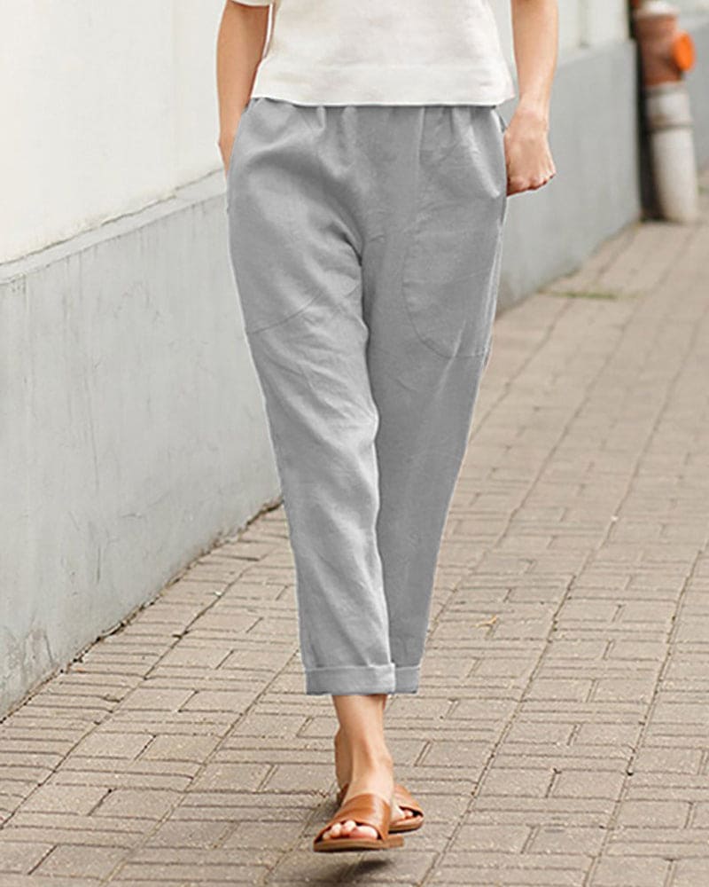 Rilynn - Pantalon décontracté confortable avec grandes poches
