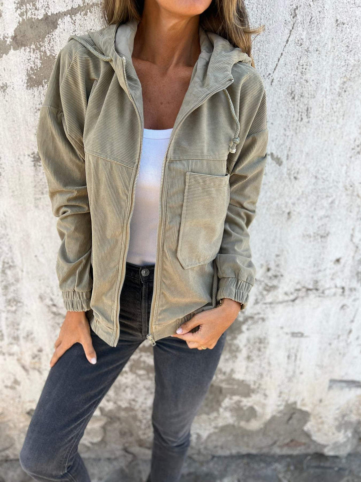 Edeline - Veste à capuche zippée casual
