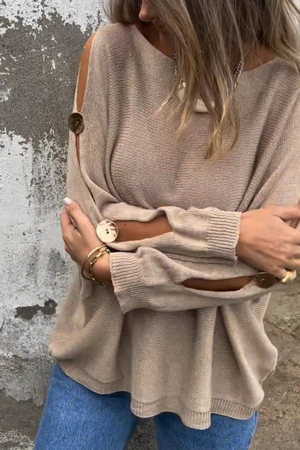 Jazlyn - Pull tricoté chic à manches longues