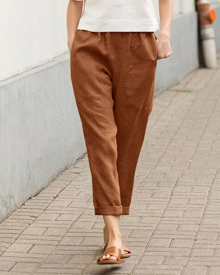 Rilynn - Pantalon décontracté confortable avec grandes poches