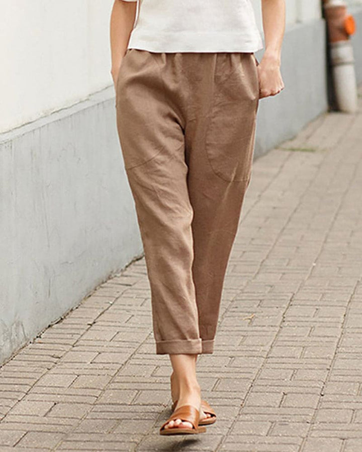 Rilynn - Pantalon décontracté confortable avec grandes poches