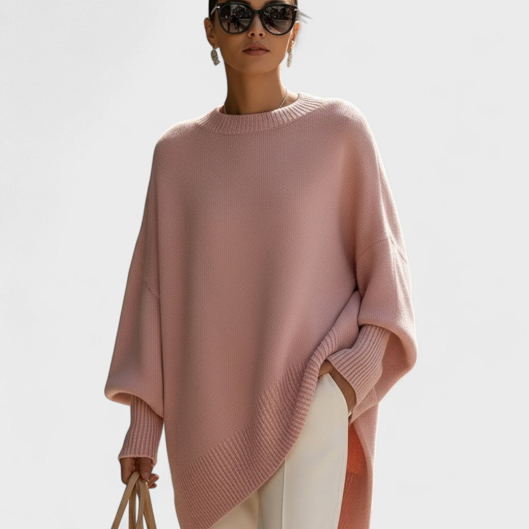 Rhianna - Pull Poncho Oversize Chaud