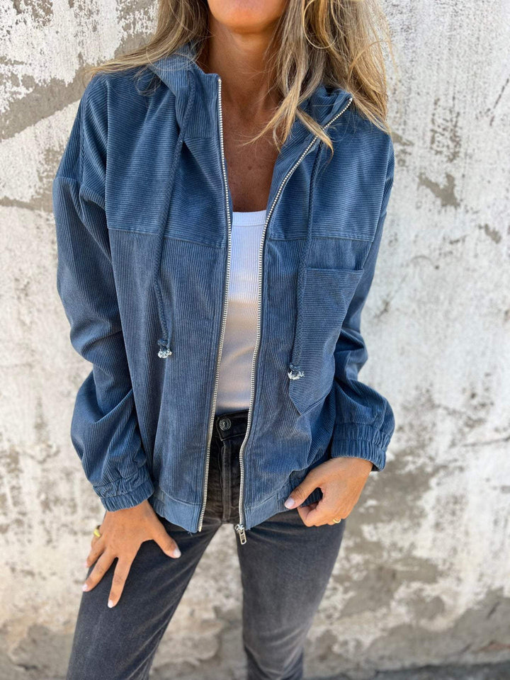 Edeline - Veste à capuche zippée casual