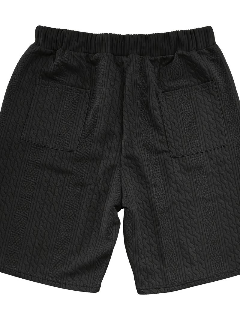 Halli | Combinaison décontractée en short jacquard pour hommes