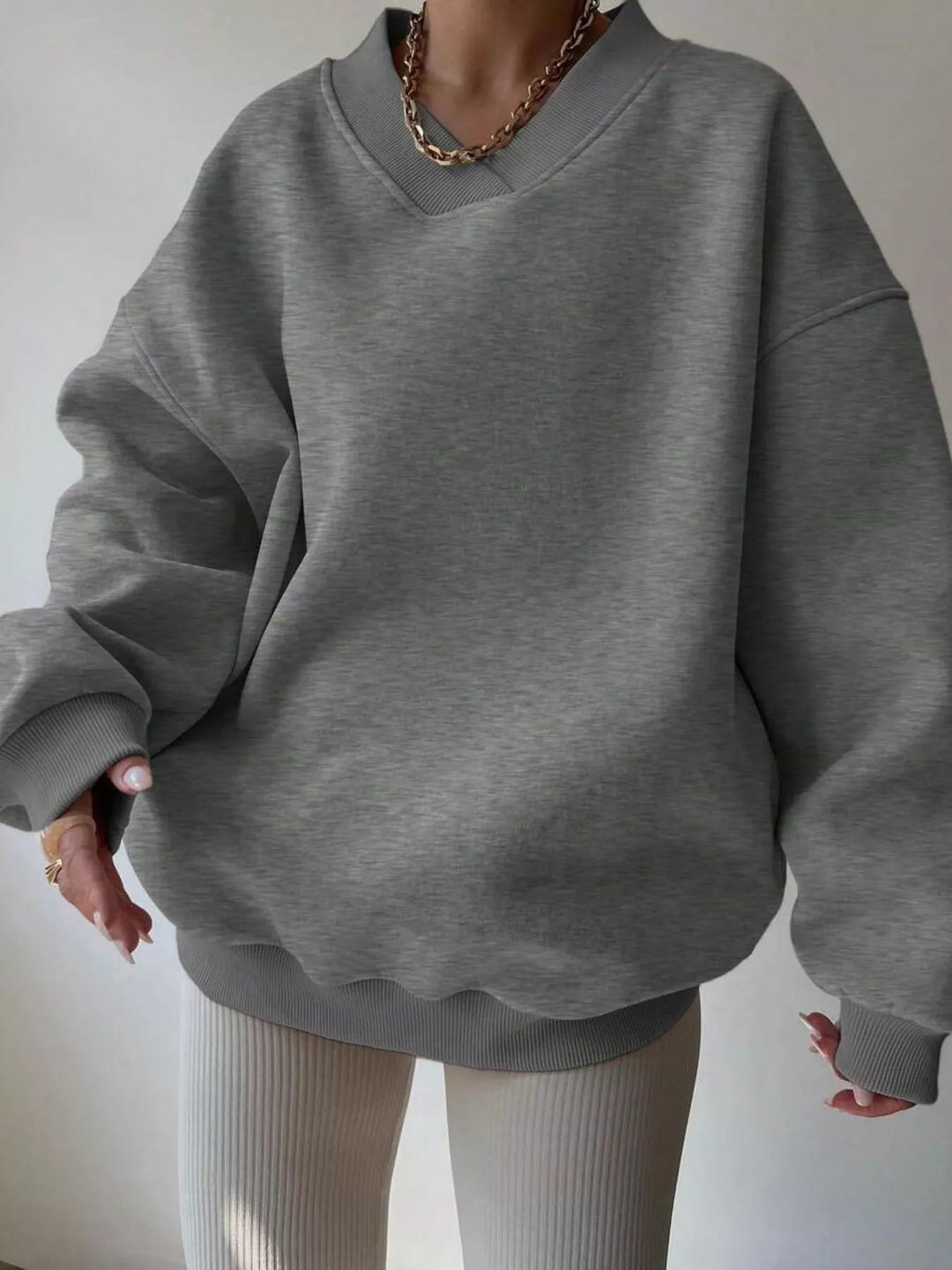 Pauleen - Pull Oversize à Manches Longues