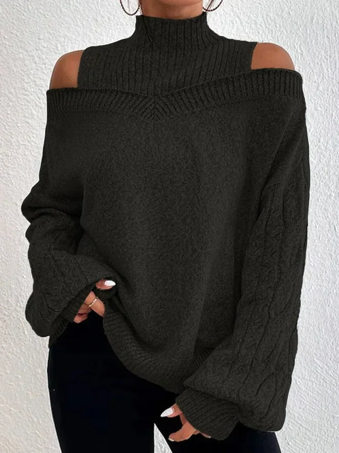 Lydia | Pull à épaulettes tendance pour femmes