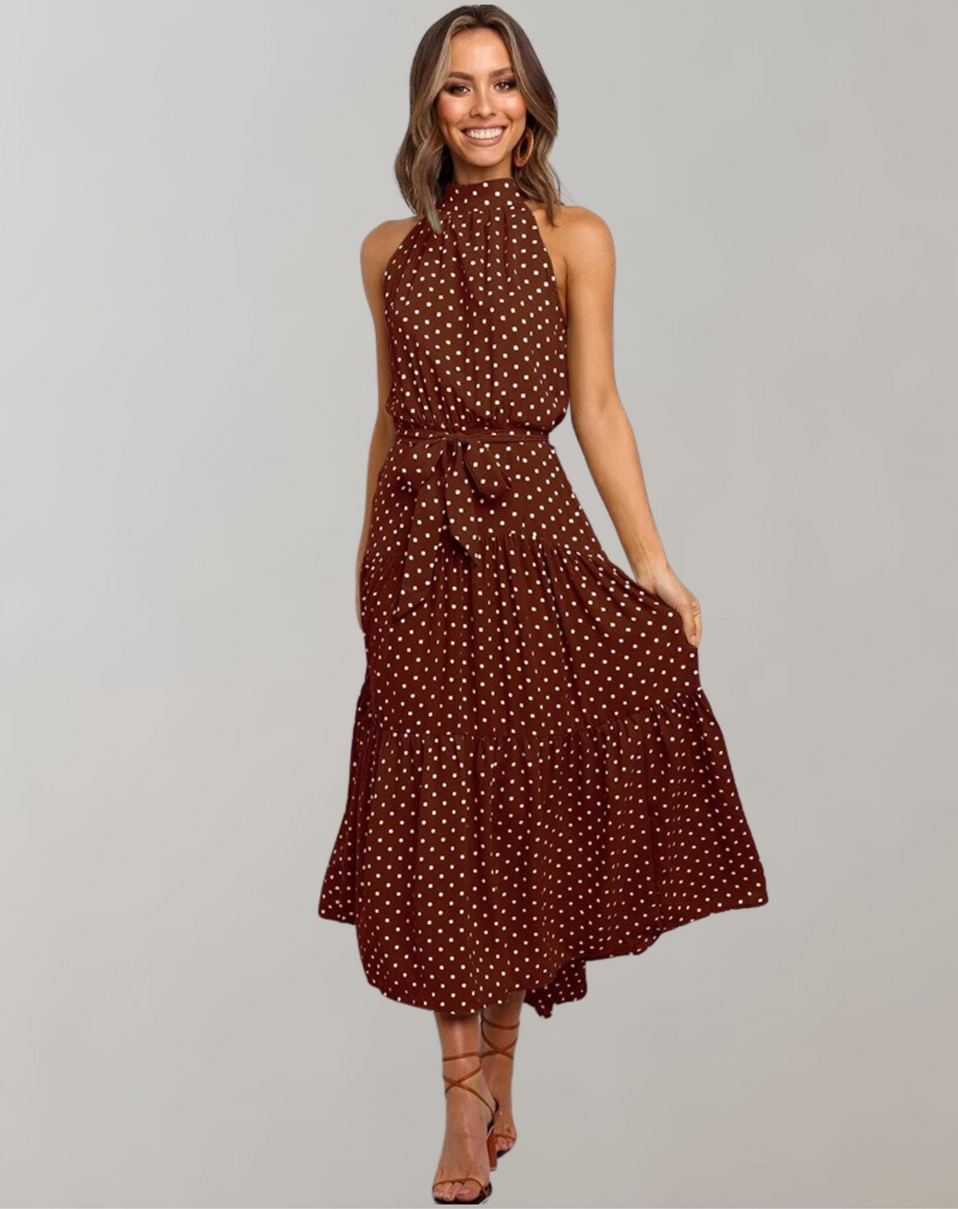 Guwisti | Longue robe à pois pour les loisirs