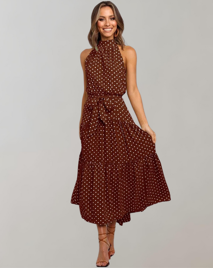 Guwisti | Longue robe à pois pour les loisirs