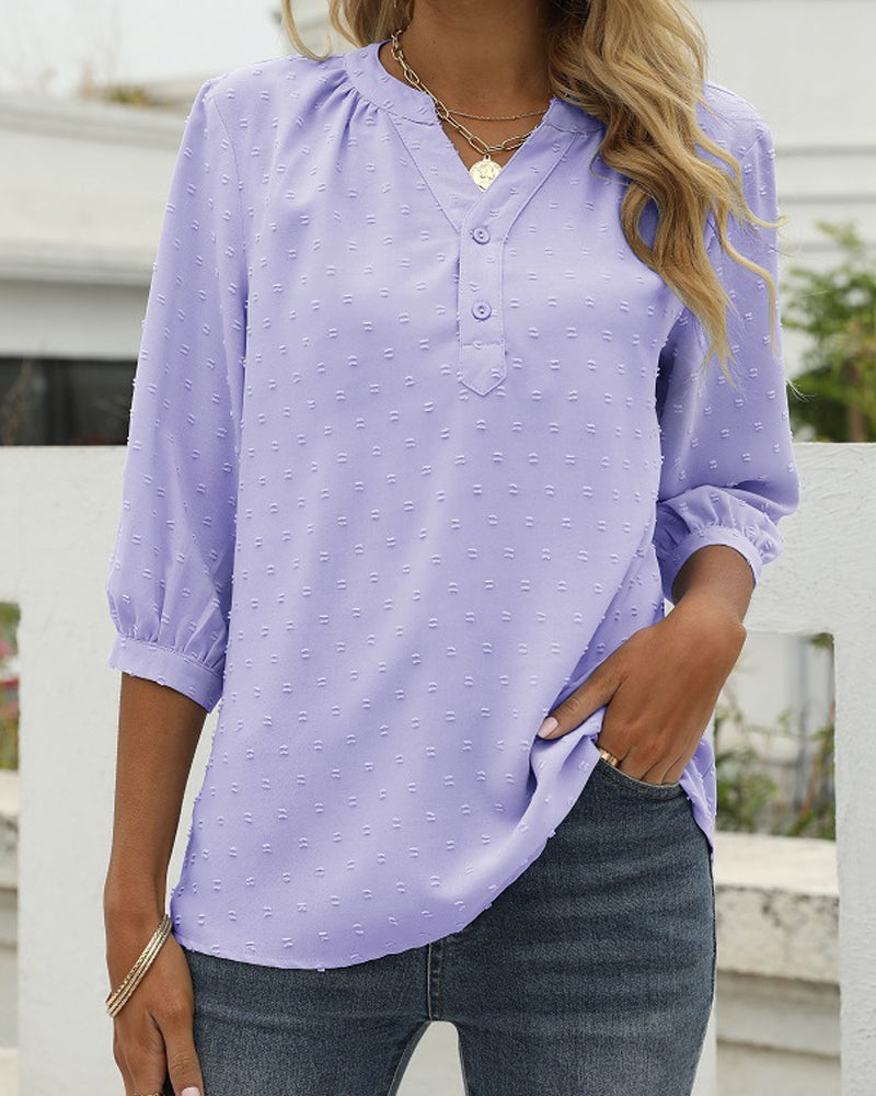Novalee - Blouse élégante et confortable à manches mi-longues