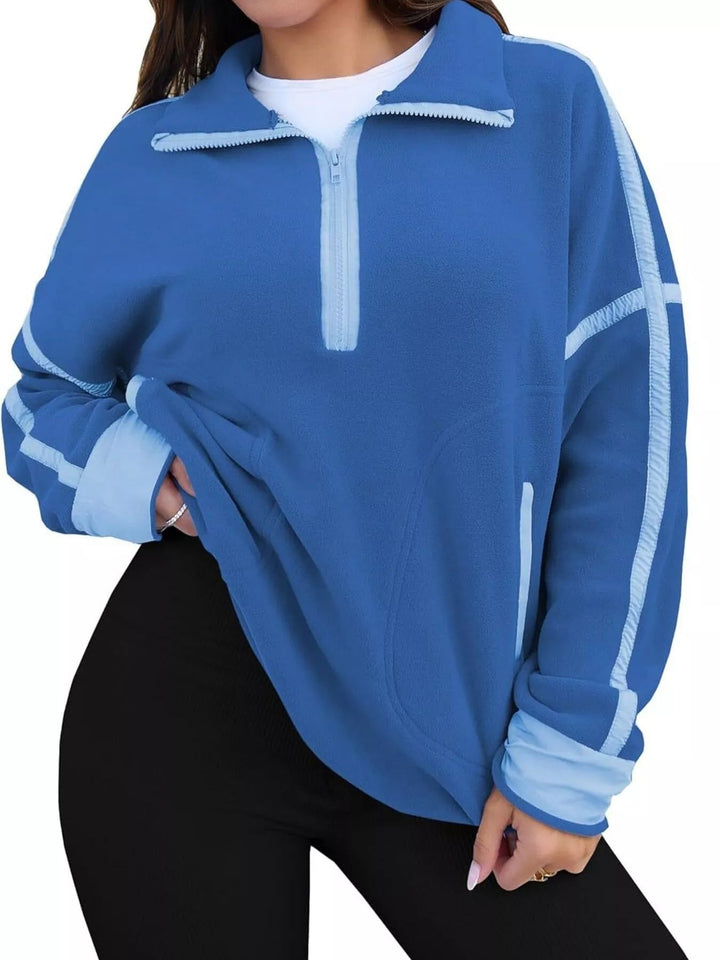 Elenna - Pull Décontracté Élégant à Demi-Zip