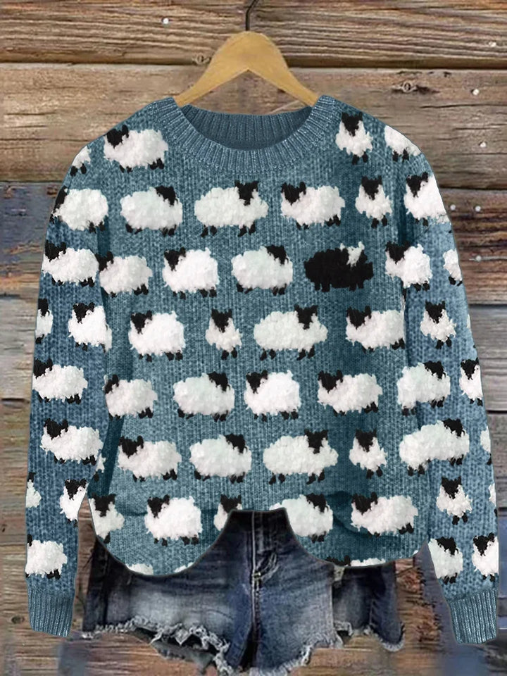 Marta | Pull tricoté en laine de mouton vintage douce