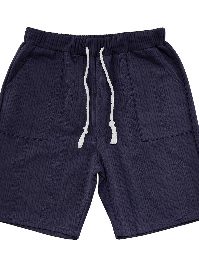 Halli | Combinaison décontractée en short jacquard pour hommes