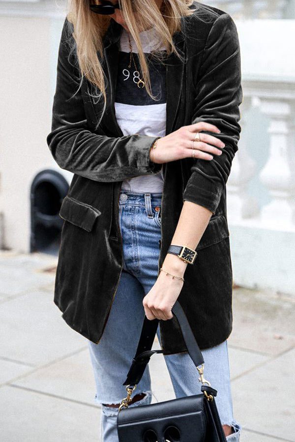 Rosalia | Blazer en velours style rue