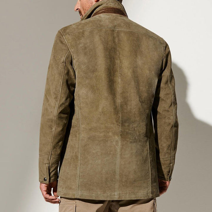 Amenhotep | Veste en suède vintage pour hommes