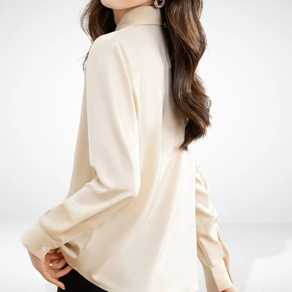 Blouse fluide à col chemise pour Femme – Nanette