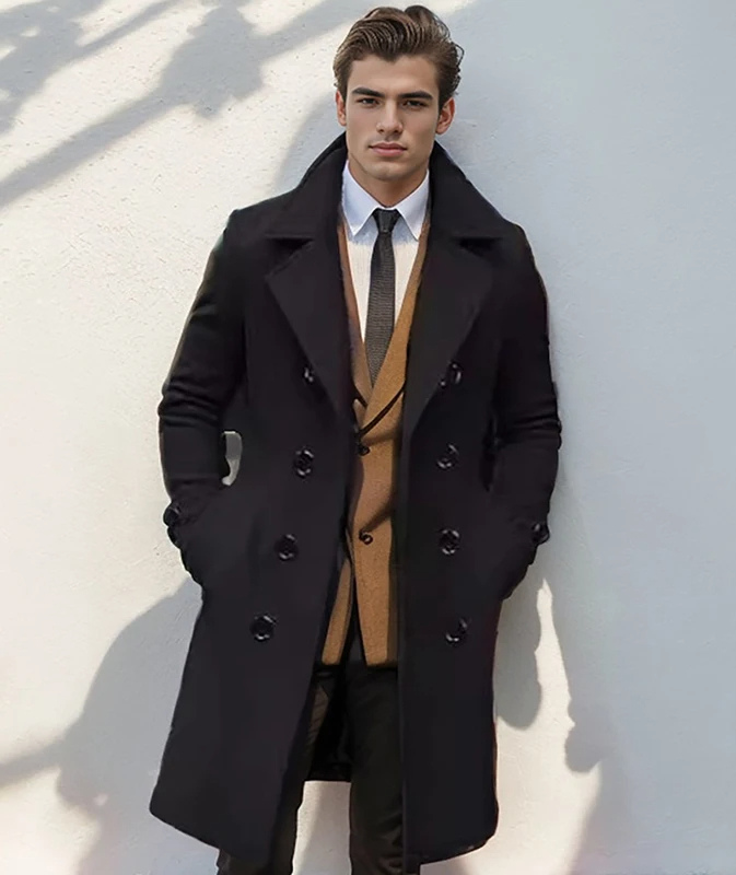 Chucho | Manteau élégant à double boutonnage homme