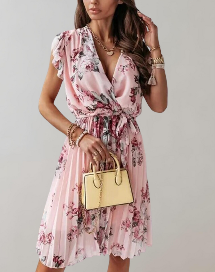 Bonolo | Robe plissée à imprimé floral pour femme