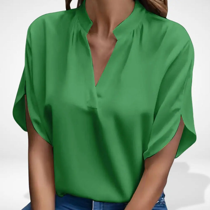Blouse fluide à col fendu pour Femme – Shaie