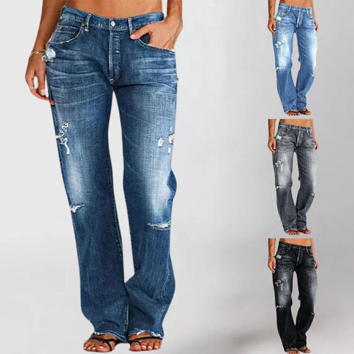 Morgen | Jean élégant taille haute pour femmes