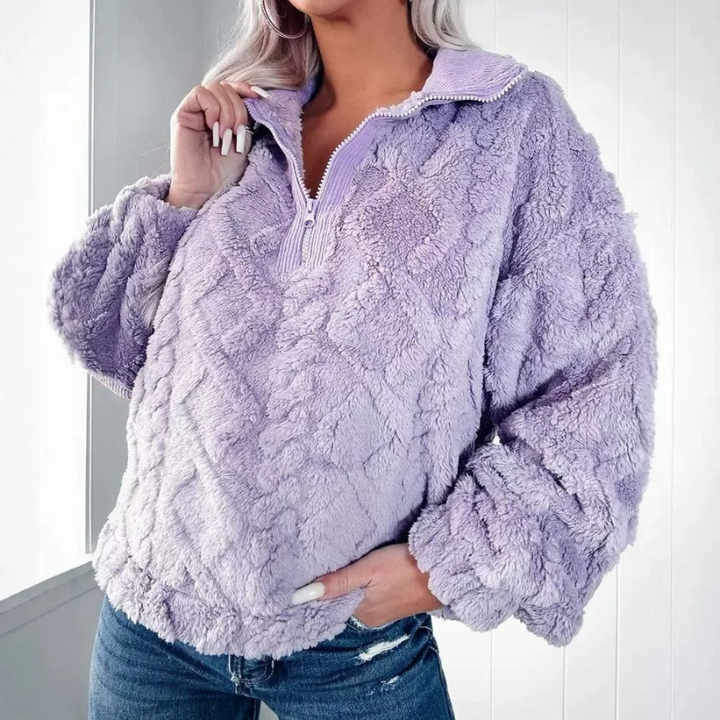 Jamila - Pull polaire chaud oversize et élégant