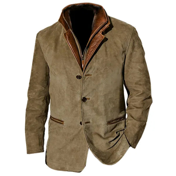 Amenhotep | Veste en suède vintage pour hommes