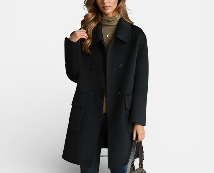 Lorayne - Manteau long élégant et chaud en cachemire
