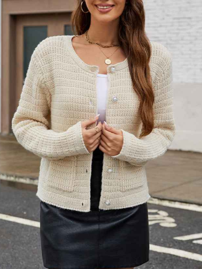 Braelyn - Cardigan tricoté décontracté et élégant