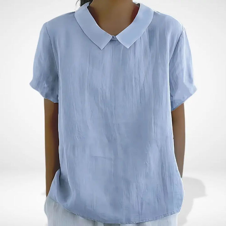 Blouse à col classique et manches courtes pour Femme - Kai