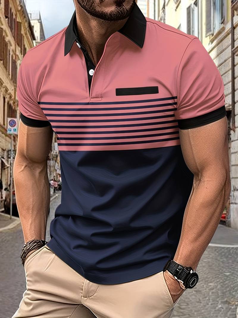 Mustafa | Chemise à rayures décontractée pour hommes