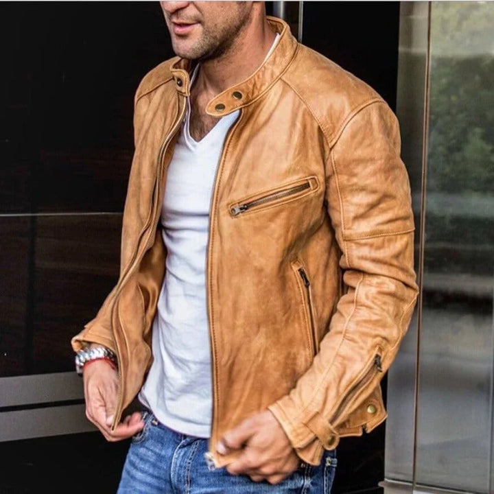 Vinal | Blouson en cuir classique pour hommes