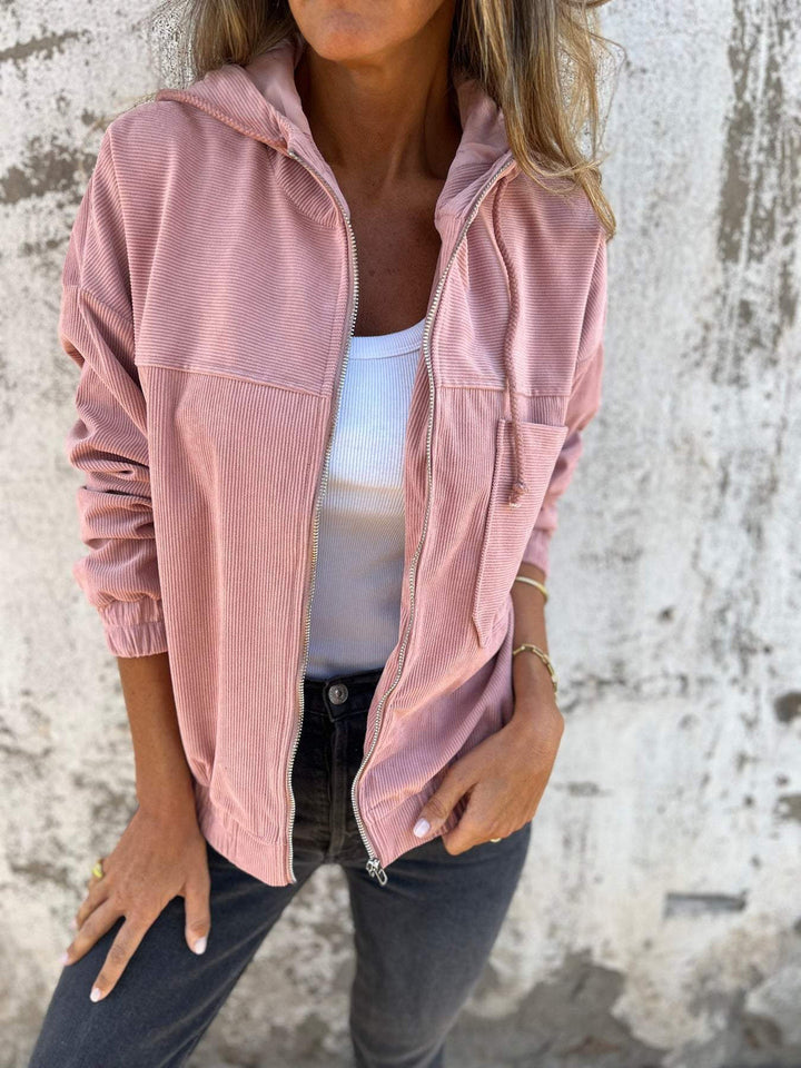 Edeline - Veste à capuche zippée casual