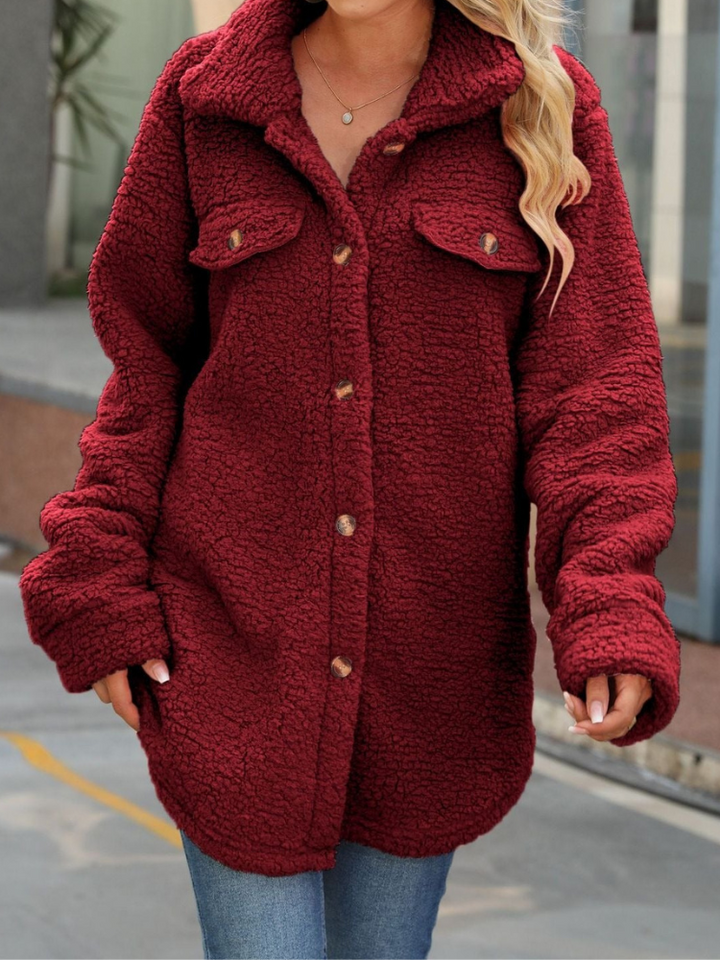 Aida - Veste Oversize Élégante en Polaire