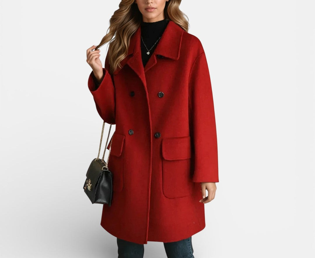 Lorayne - Manteau long élégant et chaud en cachemire