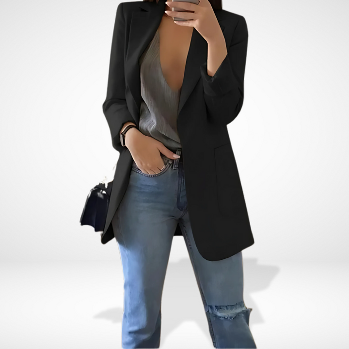 Blazer droit avec poches élégantes pour Femme – Jule
