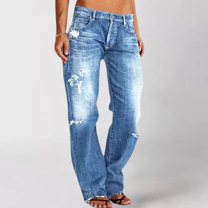Morgen | Jean élégant taille haute pour femmes