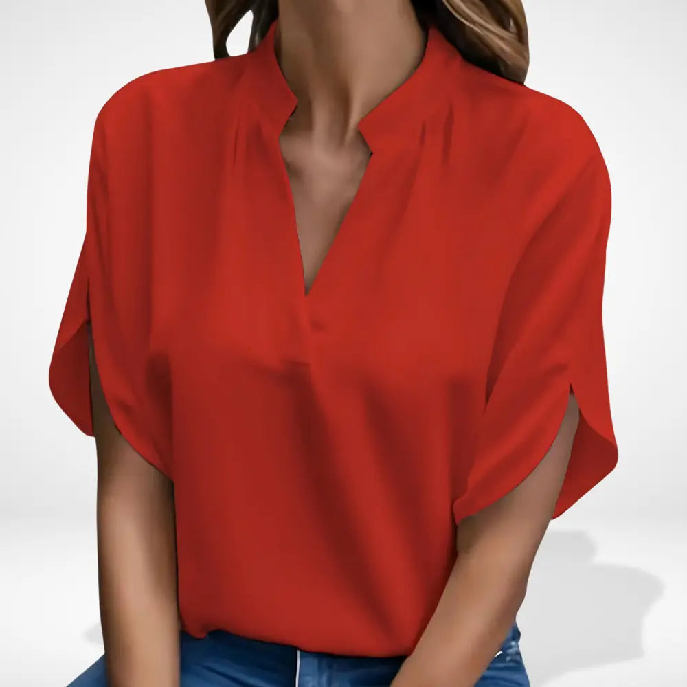 Blouse fluide à col fendu pour Femme – Shaie