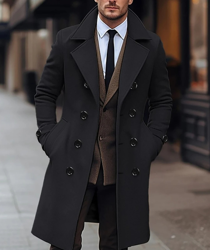 Chucho | Manteau élégant à double boutonnage homme