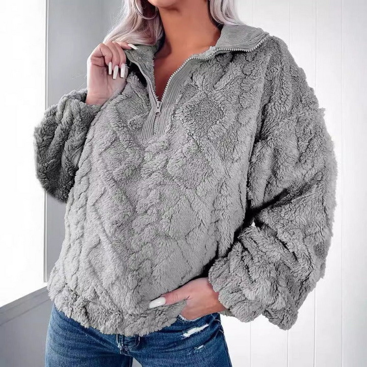 Jamila - Pull polaire chaud oversize et élégant