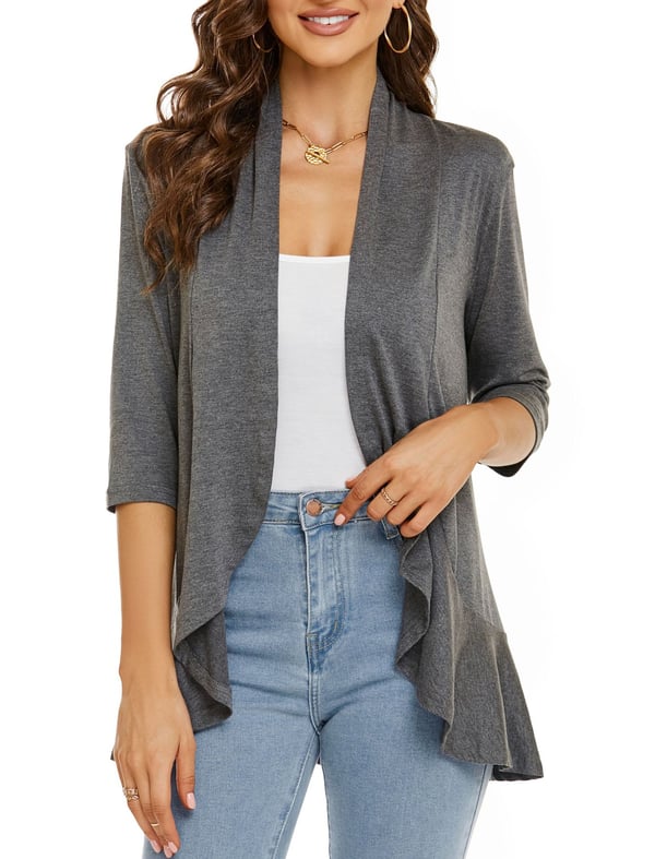 Vicky | Vestes en tricot légères et décontractées avec devant ouvert pour femmes