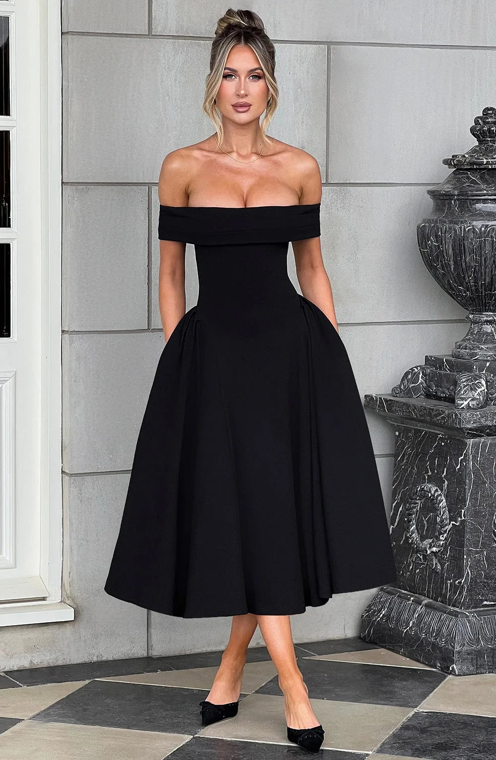 Femme Chic Midi Robe cocktail – Hilf