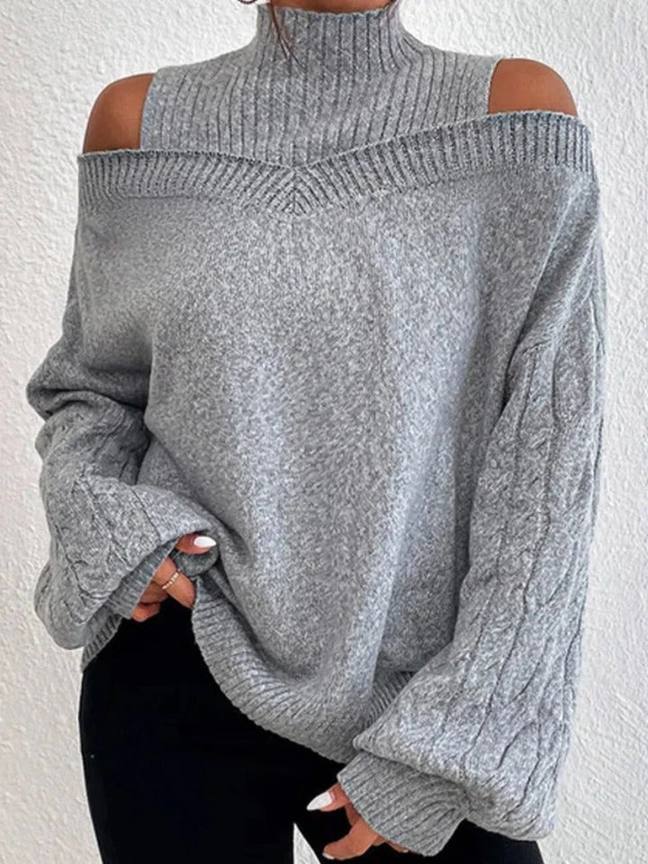 Lydia | Pull à épaulettes tendance pour femmes