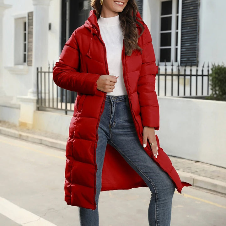 Quinnette - Veste Longue Décontractée Matelassée à Capuche