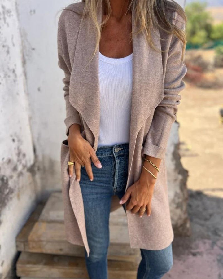 Yllana - Manteau Long Polyvalent à Revers