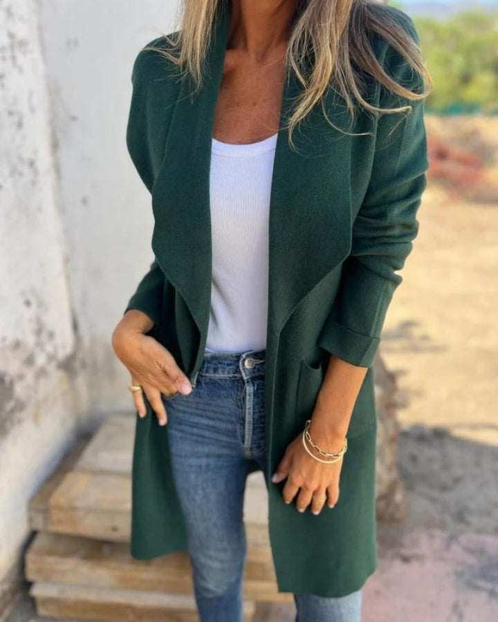 Yllana - Manteau Long Polyvalent à Revers